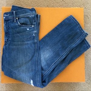 MOTHER Denim High-Waisted Rascal Crop